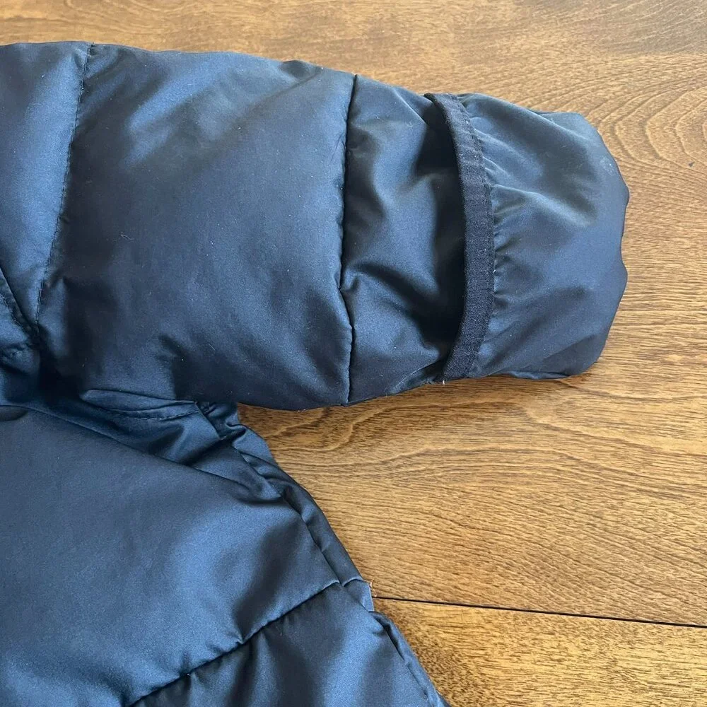 Columbia black down snowsuit 6-12m